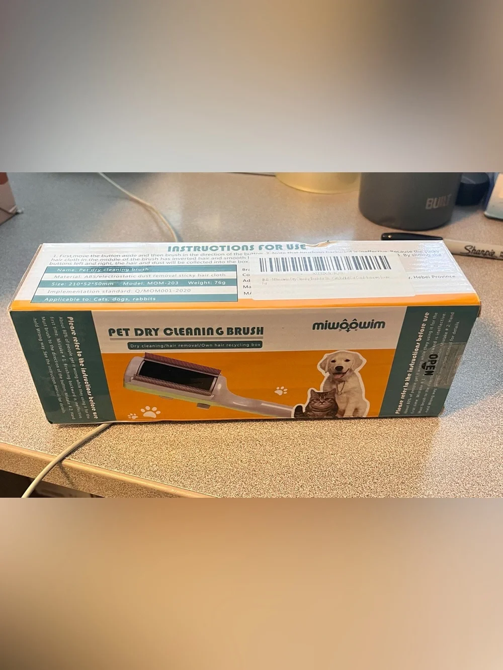 Pet Dry Cleaning Brush By Miwoowim - For Dogs And Cats 2 SETS Steel needle brush